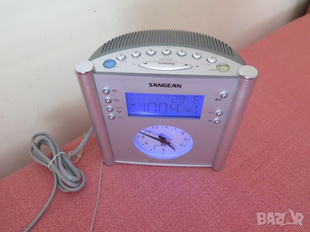 Sangean RCR-1 AM/FM Atomic Clock Digital Analog Clock Radio, снимка 4 - Радиокасетофони, транзистори - 46408491