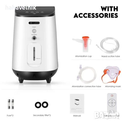 ПРОМОЦИЯ! Кислороден концентратор 1-7 литра VARON JY-105W, снимка 9 - Друга електроника - 50902123