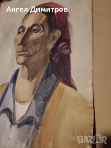 Стар акварел , снимка 5 - Картини - 51599741