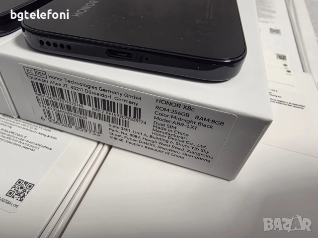 Honor X8C 8/256,черни,2 години гаранция+прозрачен гръб подарък, снимка 4 - Huawei - 51979915