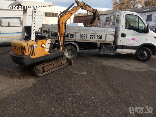 мини багер Ханикс Н15А 18к.с. 1.5т.мотор Мицубиши 95г. готов за работа , снимка 6 - Индустриална техника - 51484889