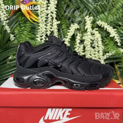 !НОВИ! Nike Air Max Plus 'TN' | Triple Black | + КУТИЯ