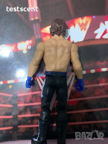 Екшън фигура WWE AJ Styles Ей Джей Стайлс Mattel Basic Figure играчка black&blue, снимка 7 - Колекции - 48502879