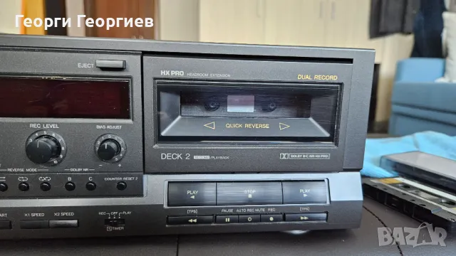 Продавам отличен двукасетен дек TECHNICS RS-TR 515, снимка 3 - Декове - 47504718