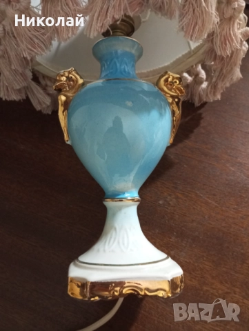 Красива порцеланова нощна лампа , снимка 9 - Антикварни и старинни предмети - 52570150