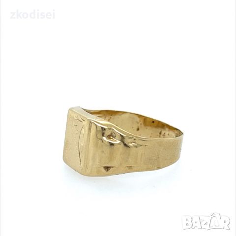 Златен мъжки пръстен 2,19гр. размер:66 14кр. проба:585 модел:24755-1, снимка 2 - Пръстени - 46289361