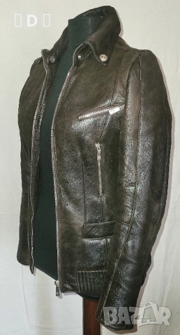 VERSACE оригинално кожено яке С-ХС, снимка 5 - Якета - 53822995