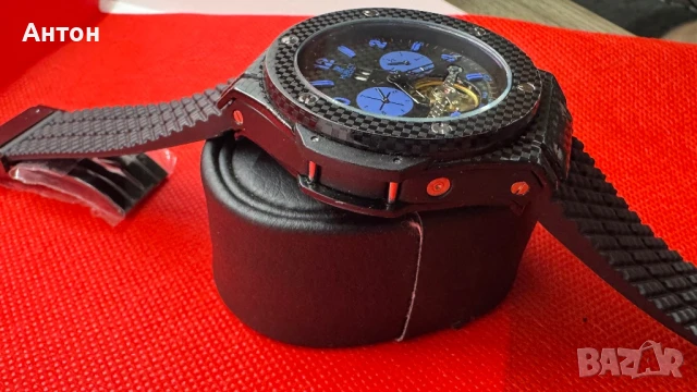 Мъжки часовник Hublot с автоматичен механизъм, снимка 8 - Мъжки - 51145473