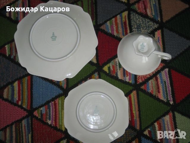 Перфектен троен сет от стар баварски порцелан. Цена 10 евро.Пращам по Еконт., снимка 3 - Сервизи - 53410939