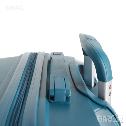 Куфар с колелца 58л, петролен_1233326, снимка 5 - Куфари - 52199671