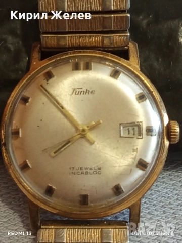 Стар механичен часовник мъжки Junke работи с позлата Au10 за КОЛЕКЦИЯ 51529