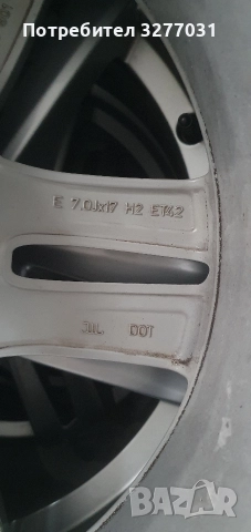 Оригинални джанти 17", снимка 9 - Гуми и джанти - 52552179