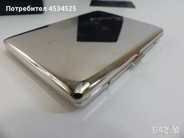 Табакера Ben Sherman – метална, с огледална повърхност, с оригинална кутия, снимка 4 - Антикварни и старинни предмети - 53260303