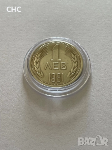 1 лев 1981 година. Монета, снимка 2 - Нумизматика и бонистика - 52129627