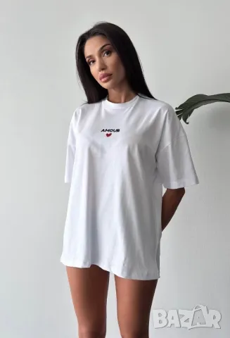 Дълга тениска Amore два цвята , снимка 5 - Тениски - 49750512