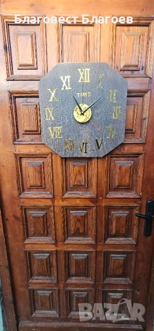 Голям 40 см ръчно изработен стенен часовник, снимка 7 - Декорация за дома - 53862783