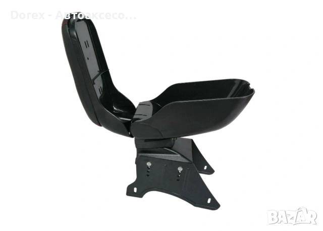 Универсален луксозен подлакътник за автомобил – черна кожа с червен шев, снимка 4 - Аксесоари и консумативи - 53730122