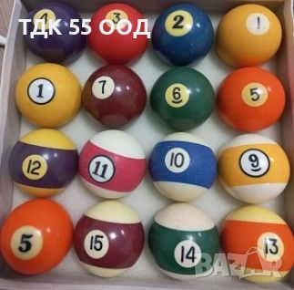 Единични бройки употребявани топки за билярд
