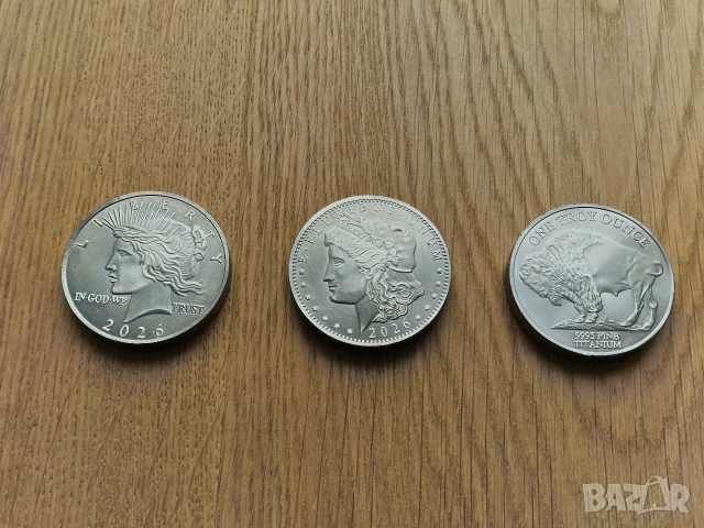 Титан монети (1 Troy Ounce Titanium), снимка 4 - Нумизматика и бонистика - 53934363