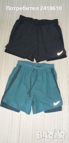 Nike Flex Stride Running 7 2 in 1 Stretch Mens Size S и  L НОВО! 2бр. ОРИГИНАЛ! Мъжки Къси Панталони, снимка 1 - Къси панталони - 46366856