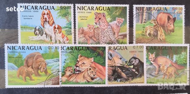 Никарагуа Фауна диви животни 1988 г., снимка 1 - Филателия - 46261712
