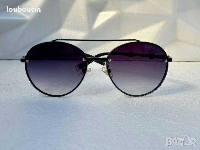 Balmain висок клас 1:1 кръгли слънчеви очила мъжки дамски унисекс, снимка 2 - Слънчеви и диоптрични очила - 45248068