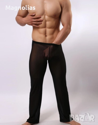 Секси мъжки ледено копринени Ултратънки дълги, снимка 8 - Бельо - 52975900