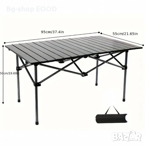 Сгъваема туристическа маса с калъф за къмпинг и риболов , снимка 9 - Къмпинг мебели - 53812823