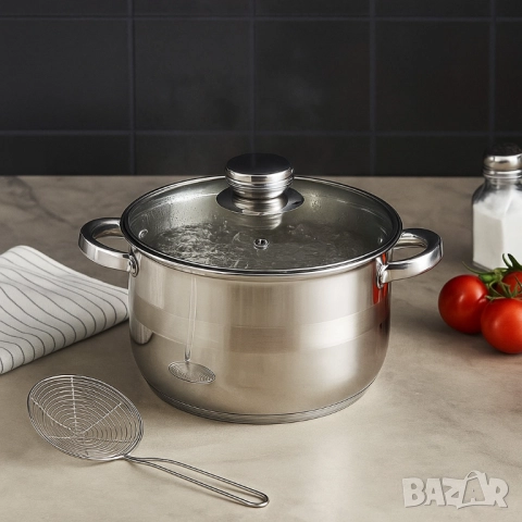 Тенджера Voltz Индукция, Неръждаема стомана, снимка 2 - Други - 52032408