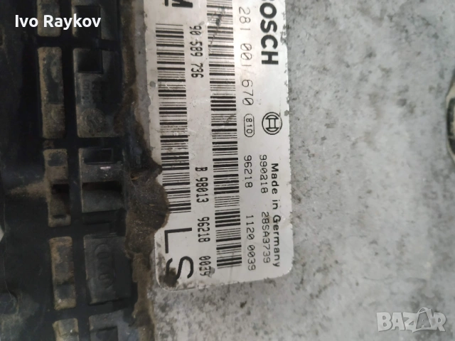 компютър Opel Astra G ,0281001670 ,90589736, снимка 5 - Части - 53221656