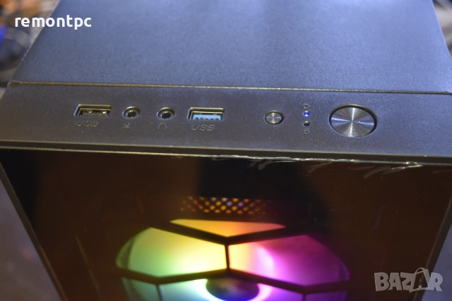 Геймърски компютър I5 6500 RX580 SSD 8 GB DDR4 светеща кутия, снимка 5 - Геймърски - 53723841