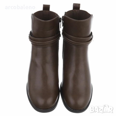 Дамски боти до глезена на висок ток, 2цвята , снимка 10 - Дамски боти - 52003974