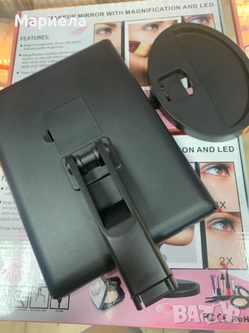 Козметично огледало с LED осветление и увеличение, снимка 9 - Други стоки за дома - 52155610