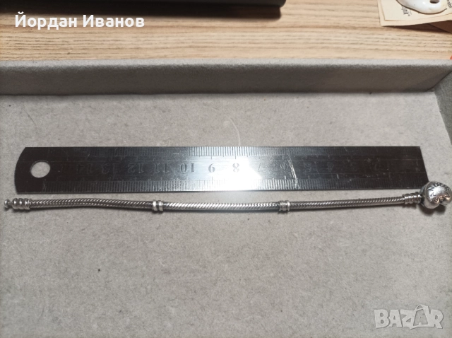 Сребърна гривна "Пандора", снимка 5 - Гривни - 52270503