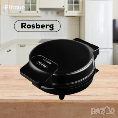 Гофретник за Bubble Waffle Rosberg, 1000W, Черен, 2 ГОДИНИ ГАРАНЦИЯ, снимка 2 - Други - 52820071