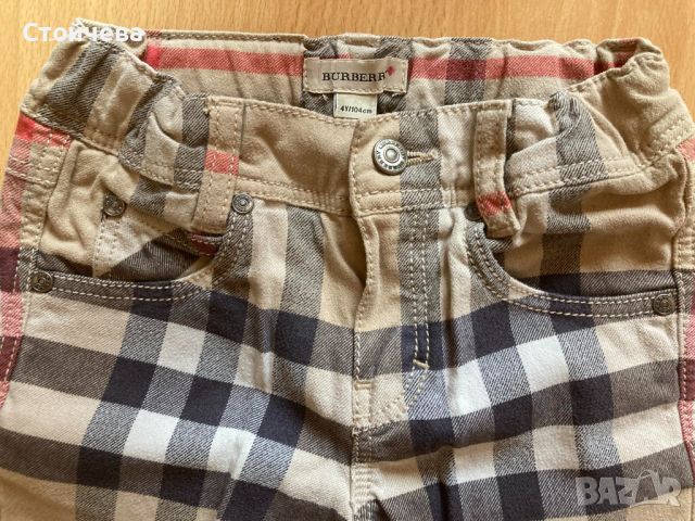 Два детски панталона за момиченце Burberry за 2 и 4 годишно, снимка 4 - Детски панталони и дънки - 46747695