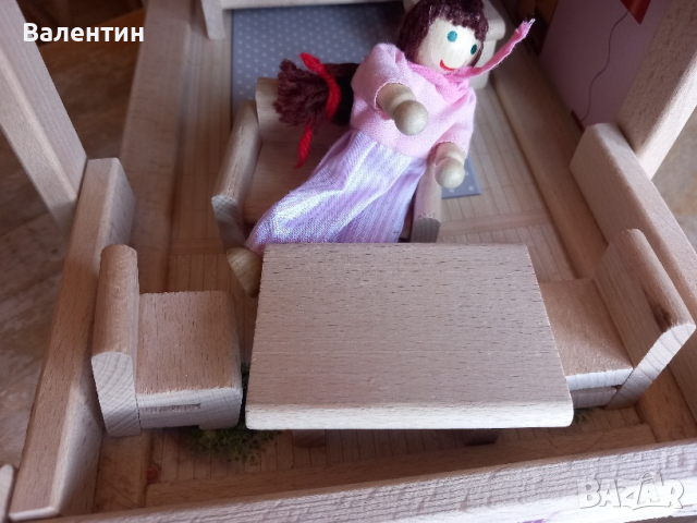 Дървена къща за кукли Eichhorn, снимка 10 - Кукли - 44937477