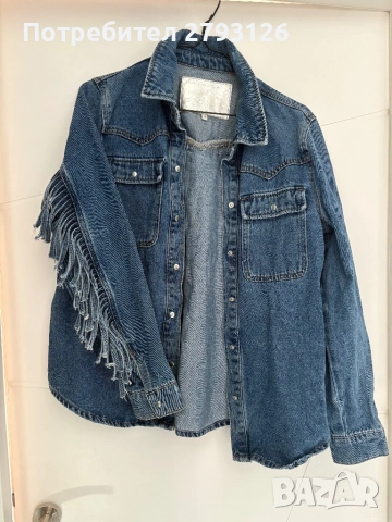 Дамска връхна дънкова риза , снимка 2 - Якета - 53107522