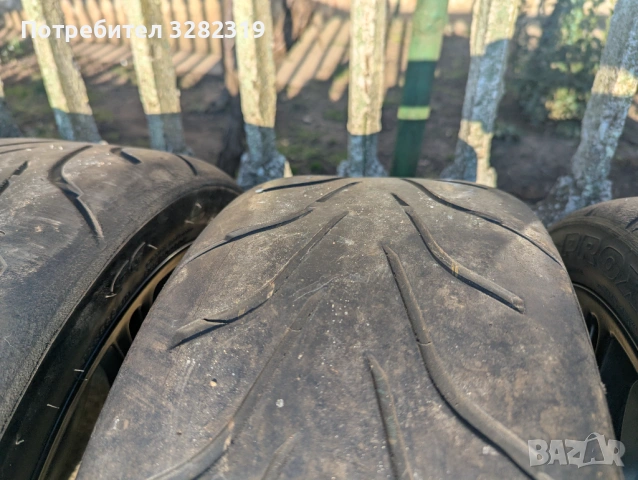 Джанти 17 цола 5x114.3 Enkei Honda EP3 Toyo R888 215/45/17, снимка 7 - Гуми и джанти - 53704219