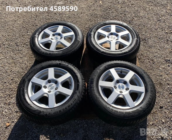 Алуминиеви джанти 15цола 5x112+ЗИМНИ ГУМИ Goodyear 195/65/15 за Vw,Audi,Skoda,Seat