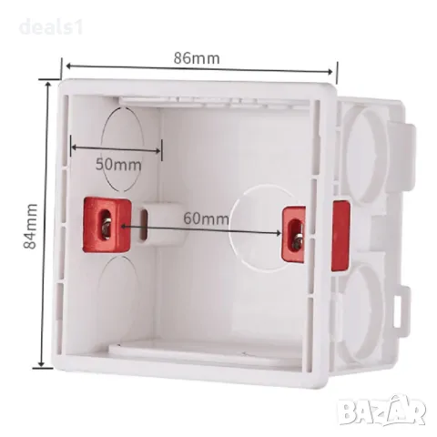 86-Type PVC Монтажна кутия за SONOFF Превключватели, снимка 7 - Други стоки за дома - 47866970