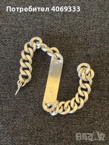 Мъжка Сребърна гривна проба 1000, снимка 4 - Гривни - 49909941