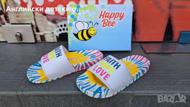 Английски дамски чехли Happy Bee, снимка 5 - Джапанки - 46316914