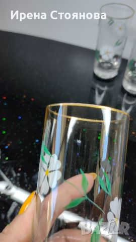 Комплект от 5 броя тънкостенни чаши, кристалин за вода/безалкохолни. , снимка 3 - Чаши - 45350766