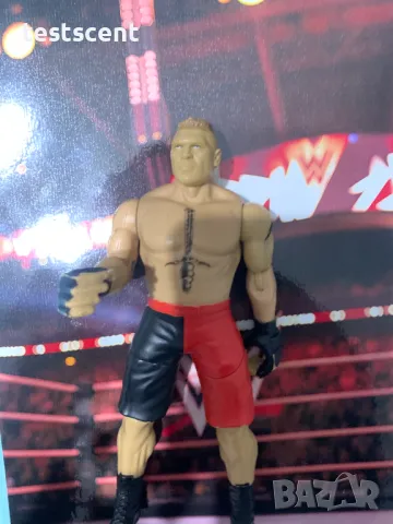 Екшън фигура WWE Brock Lesnar Брок Леснар Super Striker играчка WWE MMA UFC, снимка 5 - Фигурки - 48230646