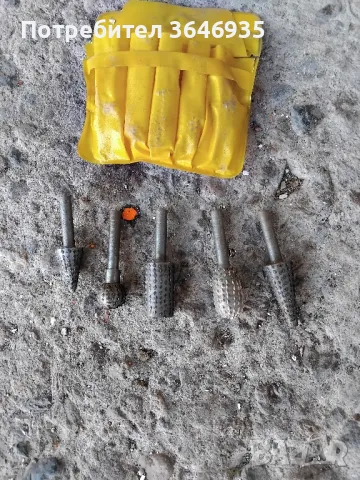 Комплект накрайници за пилене  на дърво за бормашина., снимка 1