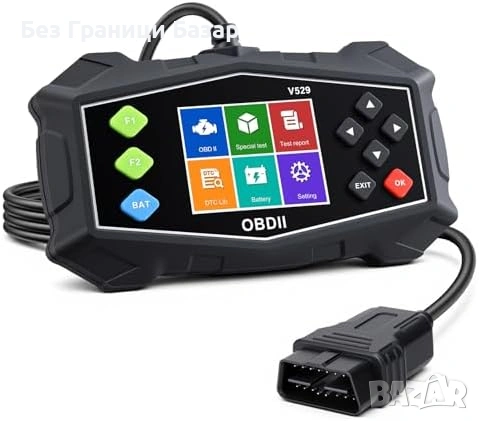 Нов авто Професионален OBD2 скенер за кола Live Data Check Engine 12V
