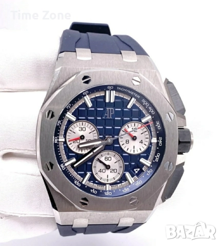 Audemars Piguet Royal Oak Offshore Chronograph 43mm Steel Blue Dial, снимка 6 - Мъжки - 52998647