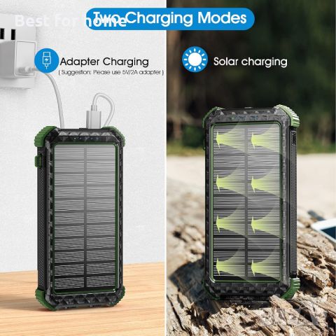 Solar Power Bank 30000mAh, снимка 7 - Външни батерии - 46553026