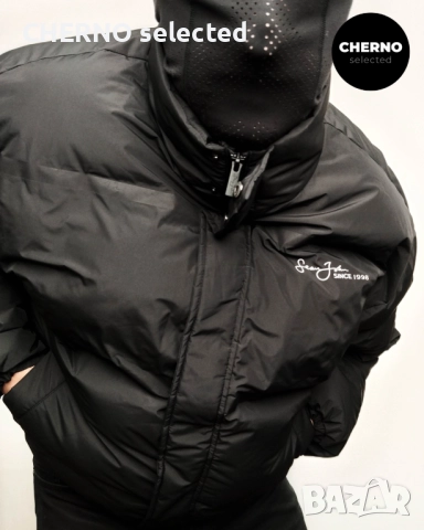 SEAN JOHN пухено яке с лого – Размер L•XL – Ново без етикети, снимка 9 - Якета - 52865205